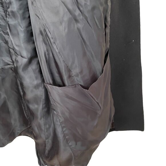 Brooks Brothers Men's Black BrooksStorm 40R Regent Coat 100% Wool Overcoat - Picture 13 of 14